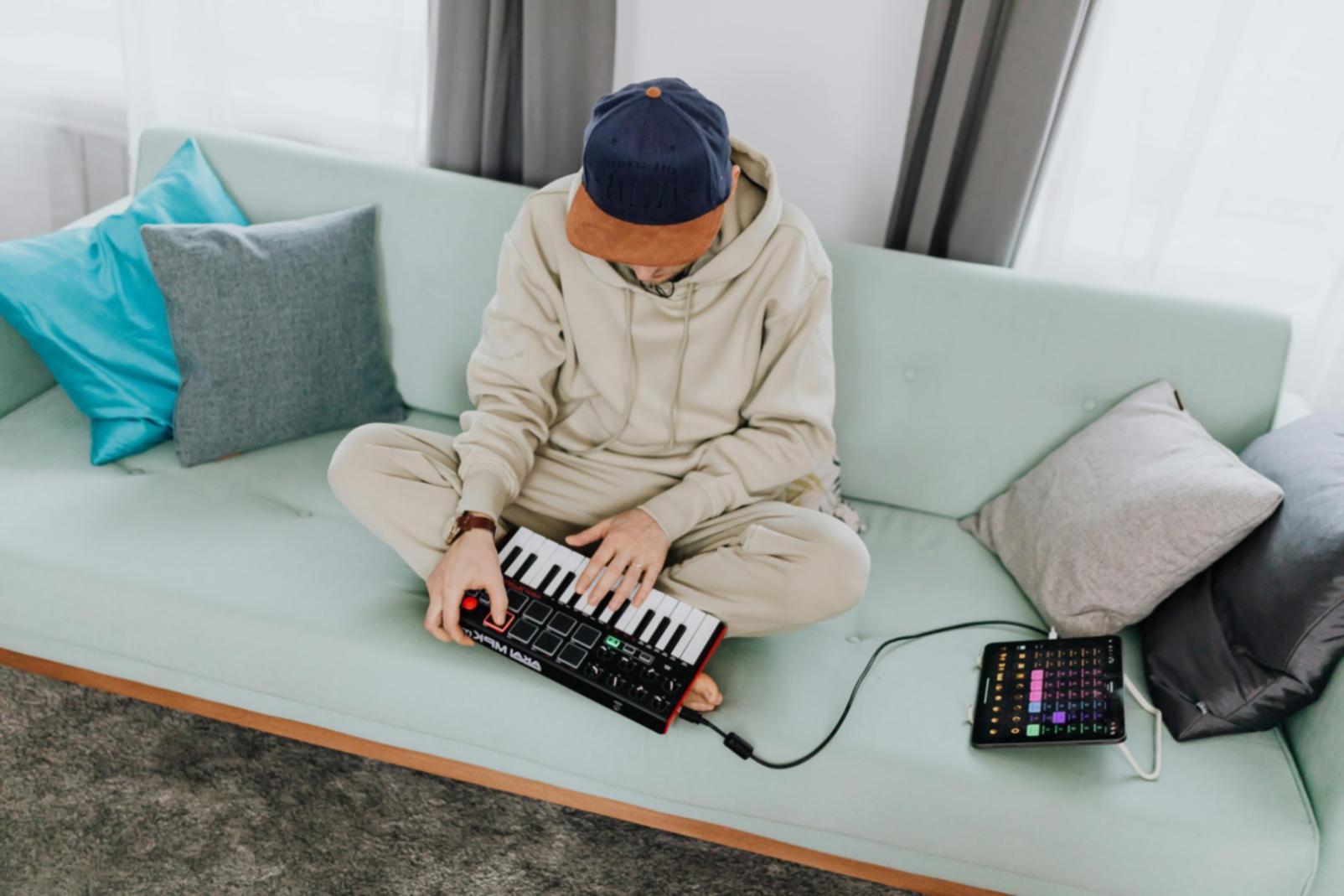 Musiker bei einer Performance in unserem Studio in Köln